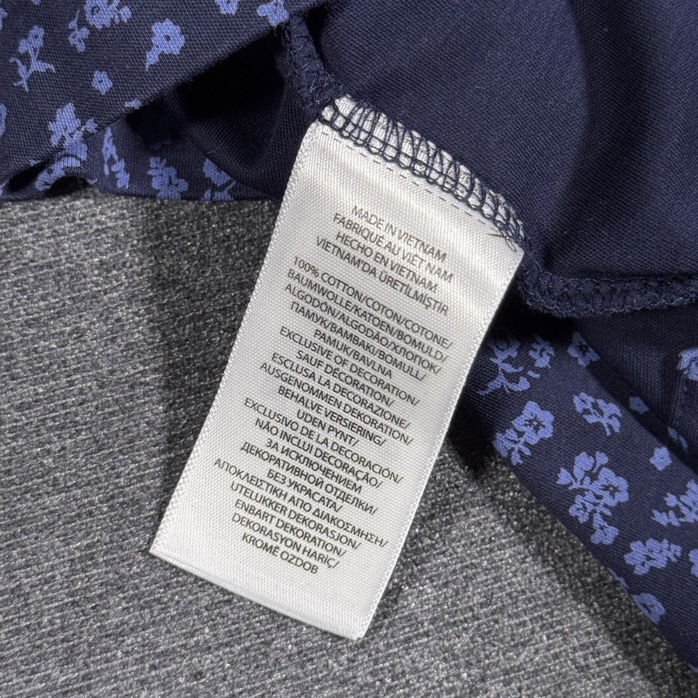 Polo Ralph Lauren Shirt Men Large Blue Custom Slim Fit Golf Floral Collared Pony - Picture 7 of 7